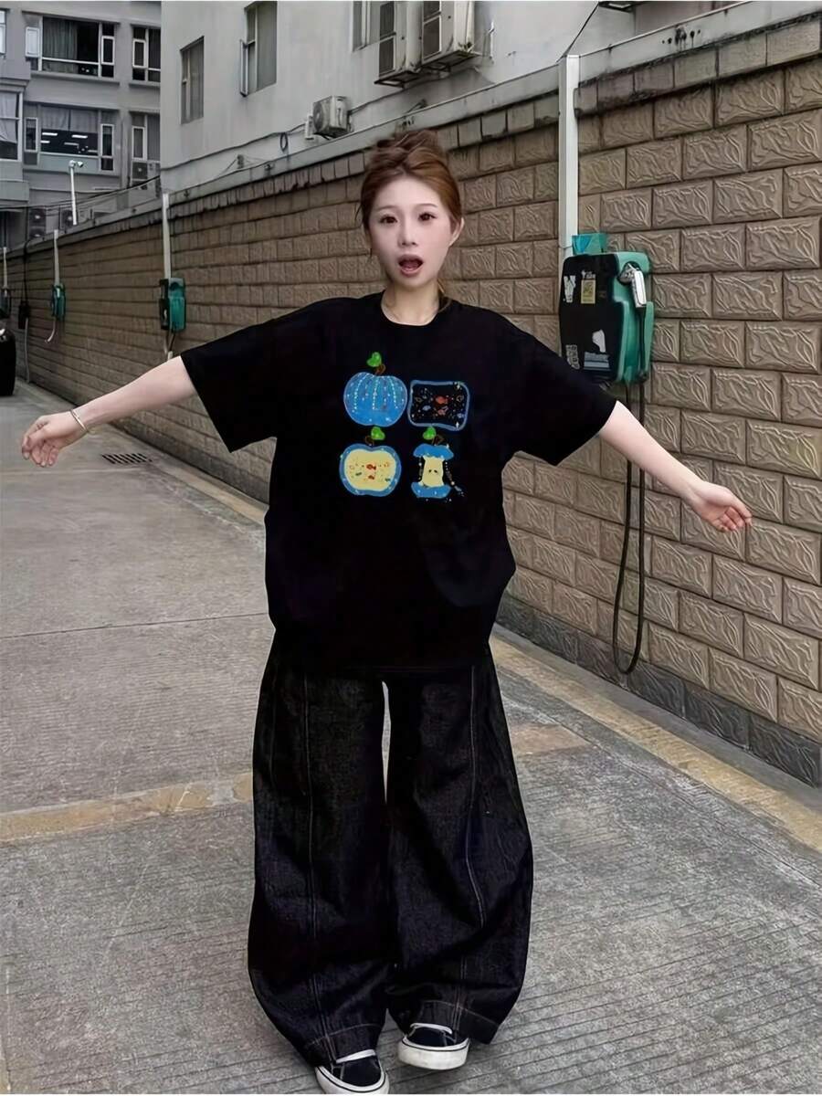 Women T-Shirts - Black - View 1