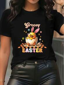Women T-Shirts - Black - View 1