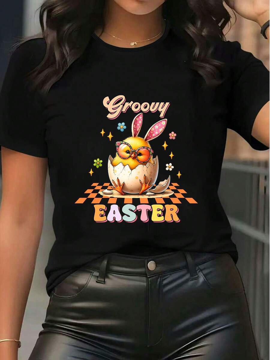 Women T-Shirts - Black - View 1