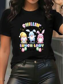 Women T-Shirts - Black - View 6