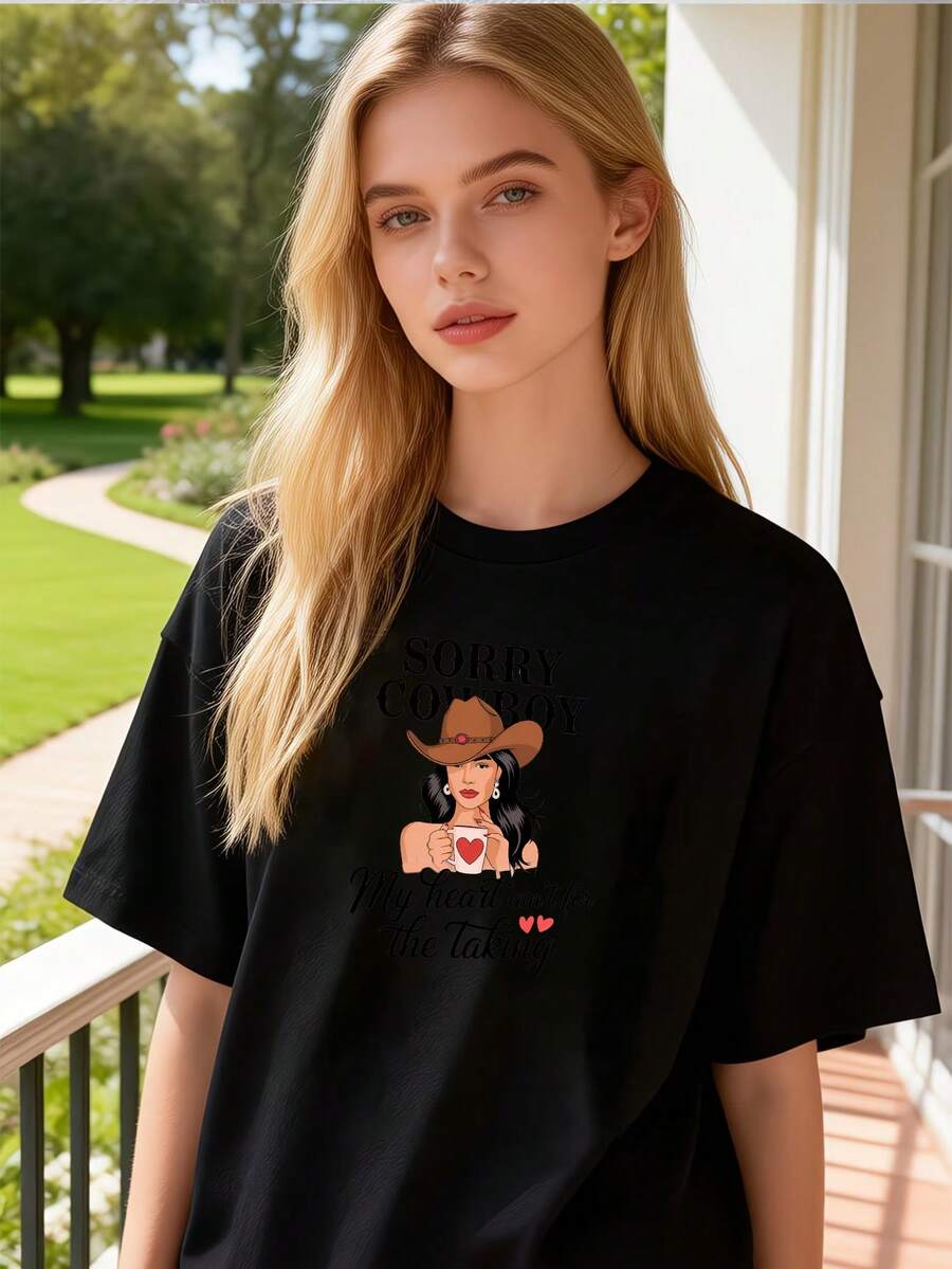 Women T-Shirts - Black - View 1
