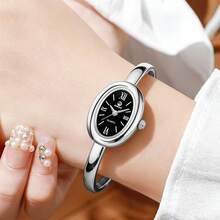 BERGCOZ 1pc Women's Quartz Watch, Suitable As A Gift For Girlfriend, Family, Valentine's Day, Mother's Day, Best Gift - Black - View 6