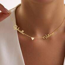 Custom 2-5 Multiple Names Personalized Family Name Necklace, Floating Names, Gift For Mom - Multicolor - View 8