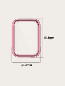 1pc Women/Men Plain Electroplated Full Coverage TPU Protective Case Compatible With Xiaomi Smart Band 10 Pro Smartwatch Anti-Scratch Shockproof Bumper Shell Cover - Smart Band 10 Pro - View 3