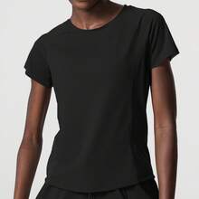 Women Sports Tees & Tanks - Black - View 2
