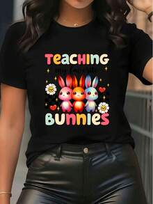 Women T-Shirts - Black - View 1