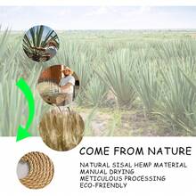 Cuerda de Sisal Natural para rascar el árbol, repuesto de 6mm de diámetro para recuperar la torre del árbol del gato DIY - 5 metros - Ver 2