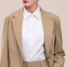 Women Lightweight Cardigans - Black Pointed Collar - View 3