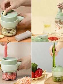Cordless Rechargeable Electric Vegetable Food Processor And Chopper - A - View 8