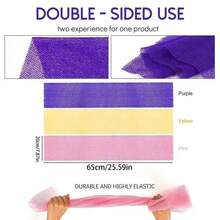1pc African Exfoliating Bath Net, Nylon Material, Suitable For Daily Skin Smoothing And Exfoliation - Multicolor - View 7