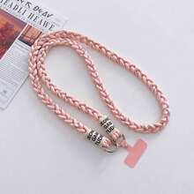 1pc Pink Hot-Selling 3-Strand Rope Style Crossbody Backpack Strap Lanyard, Universal Anti-Loss Phone Case Strap For Men And Women, Compatible With All Phone Models, CCD, Instant Camera, Etc. - Multicolor - View 3