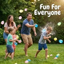 Rapid-Filling Self-Sealing Water Balloons, Tropical Color Thickened Latex Water Bombs For Summer Outdoor Water Fight Party Games - 免洗水球 - 查看 4