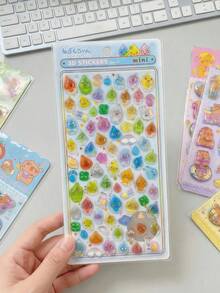 3D Animal Character Crystal Decorative Stickers, Suitable For Scrapbooking, Rewards And Christmas Crafts - Multicolor - View 8