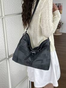 Large Capacity Korean Style Backpack, New Crossbody Bag, Fashion Versatile Commuter Tote Bag - Multicolor - View 6
