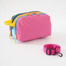 Tas Perlengkapan Mandi Multi-Layer Warna-warni, Tas Bahu Mini Wanita Kasual Warna-warni dengan Tali Bahu yang Dapat Diatur, Portabel & Kapasitas Besar, Untuk Piknik, Aktivitas Luar Ruangan, Sehari-hari, Perjalanan, Banyak Kompartemen untuk Penyimpanan yang Terorganisir dan Praktis, Unisex, Kembali ke Sekolah - MultiWarna - View 15