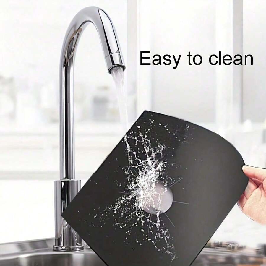 4pcs Reusable Oil-Resistant Cleaning Pads, Home Gas Stove Protector Mats, Durable Pads Suitable For Oven Bottom, Gas Stove And Grill, Perfect For Parties And Holidays