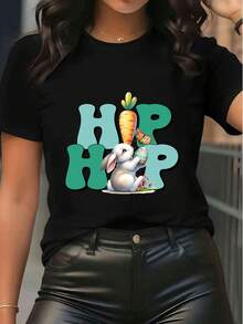 Women T-Shirts - Black - View 1