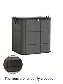 1pc Black, Thick Large Storage Bag - Made Of High-Strength, Tear-Resistant Woven Fabric; Strong Stitching, Dustproof And Moisture-Proof; Foldable And Stackable; Perfect For Travel, Moving, And Bedroom Storage. A Great Home Organization Helper, Space-Saving And Practical. - Multicolor - View 10