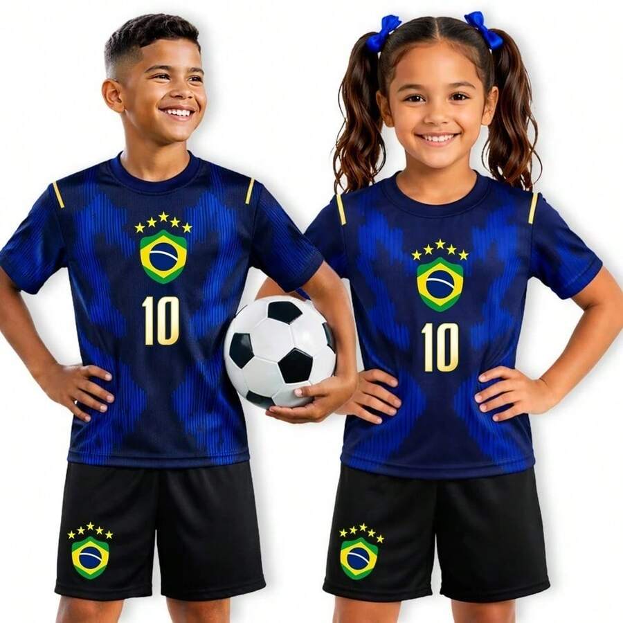Little Champion Football Brazil 2026 - 黑藍4 - 查看 1