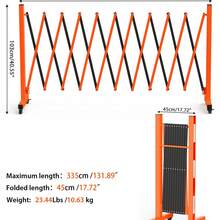 Safety Cones & Barriers - 9FT Basic Model | With 4 Wheels | Orange + Black - View 6