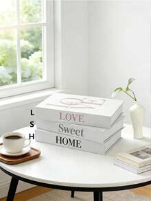 1/3pcs Light Green Decorative Books, Faux Coffee Table Books, Nordic Home Decor, Stackable Artificial Book Decor (For Decoration Only/Cannot Open/Assembly Required), Suitable For Living Room, Bedroom, Desktop And Bookshelf Display, Can Be Used As Base For Candle Diffuser Vase - Red, Black, and Green - View 11