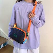 1个多巴胺彩色女士多层斜挎包，独特可爱彩色拉链女士单肩包，个性化女士休闲包，沙滩包，撞色手提包化妆包，多口袋钱包，可装钱、化妆品，适合夏季购物、旅行，可搭配夏季服装，是母亲节或宰牲节的绝佳礼物 - 彩色 - 查看 14