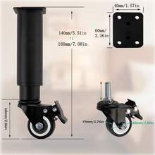 Small Caster Wheels - A - View 4