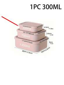 1 hộp đựng thực phẩm bằng silicon tái sử dụng, hộp cơm trưa bằng silicon, hộp cơm chống rò rỉ có nắp, hộp bento silicon màu hồng, vỏ silicon cứng, kín hơi tốt, dùng được trong lò vi sóng/máy rửa chén/tủ lạnh (dung tích 10oz, 23.6oz, 44oz), thích hợp cho nhà bếp, văn phòng và sử dụng ngoài trời. - Nhiều màu - Xem 13