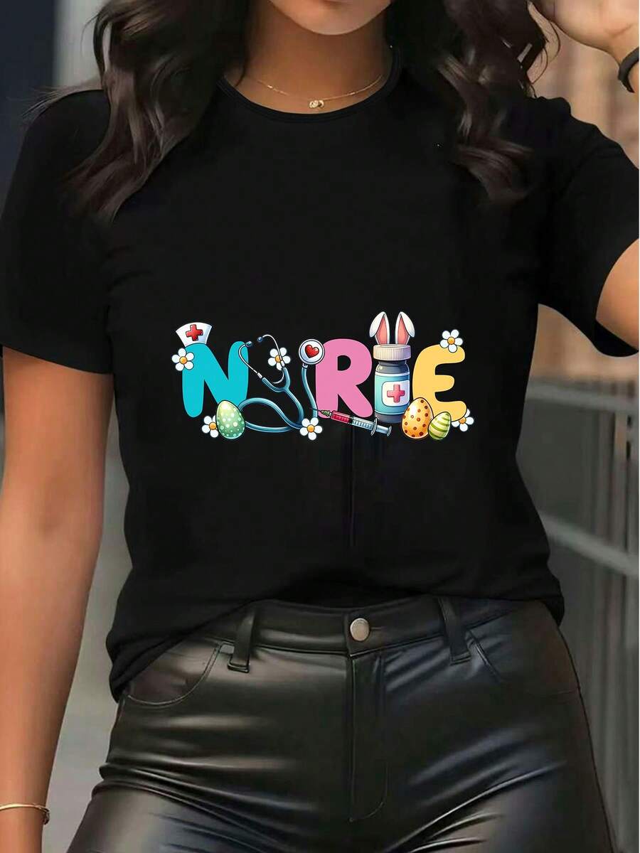 Women T-Shirts - Black - View 1