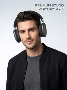 Wireless Bluetooth 5.3 Over-Ear Headphones,15H Playtime,  For Work/Study/Sports/MusicSleek Wireless Bluetooth Headphones, Type-C Charging, AUX Support, Comfortable Over-Ear Headset For Daily Use - View 4