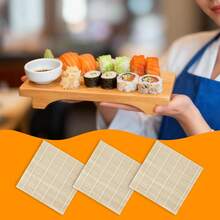 4 Pcs Bamboo Roll Sushi Mat, Sushi Roll Maker For Kimbap Sushi Maki Rolls, Easy Homemade (9.5" X 9.5") - View 7
