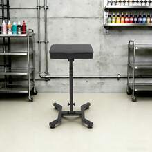 Adjustable Height Salon Armrest Stand With PU Sponge Pad, 27.56-38.98in, For Tattoo Nail Tech - Black - View 1