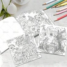 Whimsical "Mythographic Dream Weaver" Adult Coloring Book,7.9x7.9 Inch For Nature Lovers,Packed With Magical Animals & Dreamcatcher Art,Soothing Stress Relief,Ideal Self-Care & Holiday Present - Coloring Book - View 4