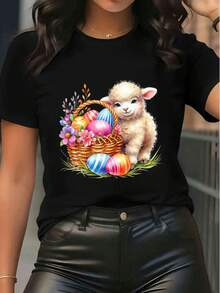 Women T-Shirts - Black - View 6
