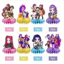 2026 Hot 8Pcs Demon Crew Honeycomb Table Decor Props, Creative Birthday Party Layout Accessories, Practical Ornament For Decor & Holiday Gifting - Multicolor - View 6