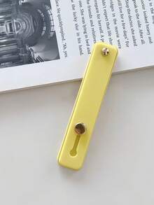 1 buah Dudukan Ponsel Lipat dengan Gesper Cincin Dorong-Tarik, Tali Pergelangan Tangan Perekat Warna Solid, Penyangga Ponsel Anti Jatuh - MultiWarna - View 11