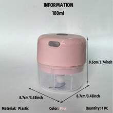 1个电动蒜蓉器，厨房研磨器，迷你切碎器，搅拌机，3.38/8.45/3.38+8.45盎司，无线电动蒜蓉压榨器，简约设计，便携式厨房蒜蓉器，USB充电式蒜蓉器，食品加工机，家居必备，厨房小工具，露营，旅行必备，圣诞节，万圣节，节日必备，家居用品，家用物品，易于收纳整理，厨房配件，家居必需品 - R-new - 查看 19