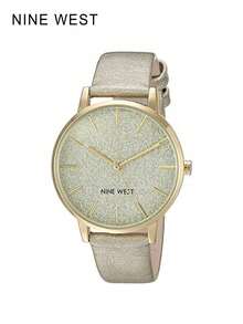 Nine West Fashionable Gold Mesh Women's Watch, Light Champagne Dial, Quartz Movement, Elegant Ladies Accessory - Champagne - View 3