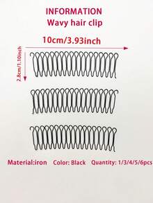 Bộ 6 kẹp tóc mái lượn sóng, dụng cụ tạo kiểu tóc hình oval rỗng thanh lịch bằng kim loại, thích hợp để giữ nếp tóc con, màu trơn, phù hợp cho độ tuổi từ 14 trở lên, bao gồm lược, bàn chải gỡ rối, bàn chải viền tóc, lược, lược, lược, bàn chải gỡ rối, bàn chải tròn, bàn chải tóc mini, bộ bàn chải tóc (1/3/4/5/6 chiếc) có sẵn - a - Xem 7
