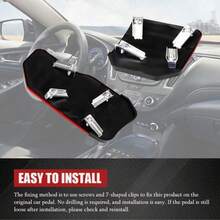 Non-Slip Car Pedal Covers Set - Red Alloy Brake, Accelerator, Clutch Pedal Covers - For Cars, SUVs, ATVs - Automatic/Manual Transmission Replacement Kit, Non-Slip Rubber Pads, Durable Foot Pedals | Ergonomic Foot Pedals | Durable Foot Pedals - Multicolor - View 7
