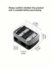 3 chiếc gọt bút chì kẻ mắt & kẻ môi thủ công, món quà hoàn hảo cho bạn thân - Bộ - Xem 2