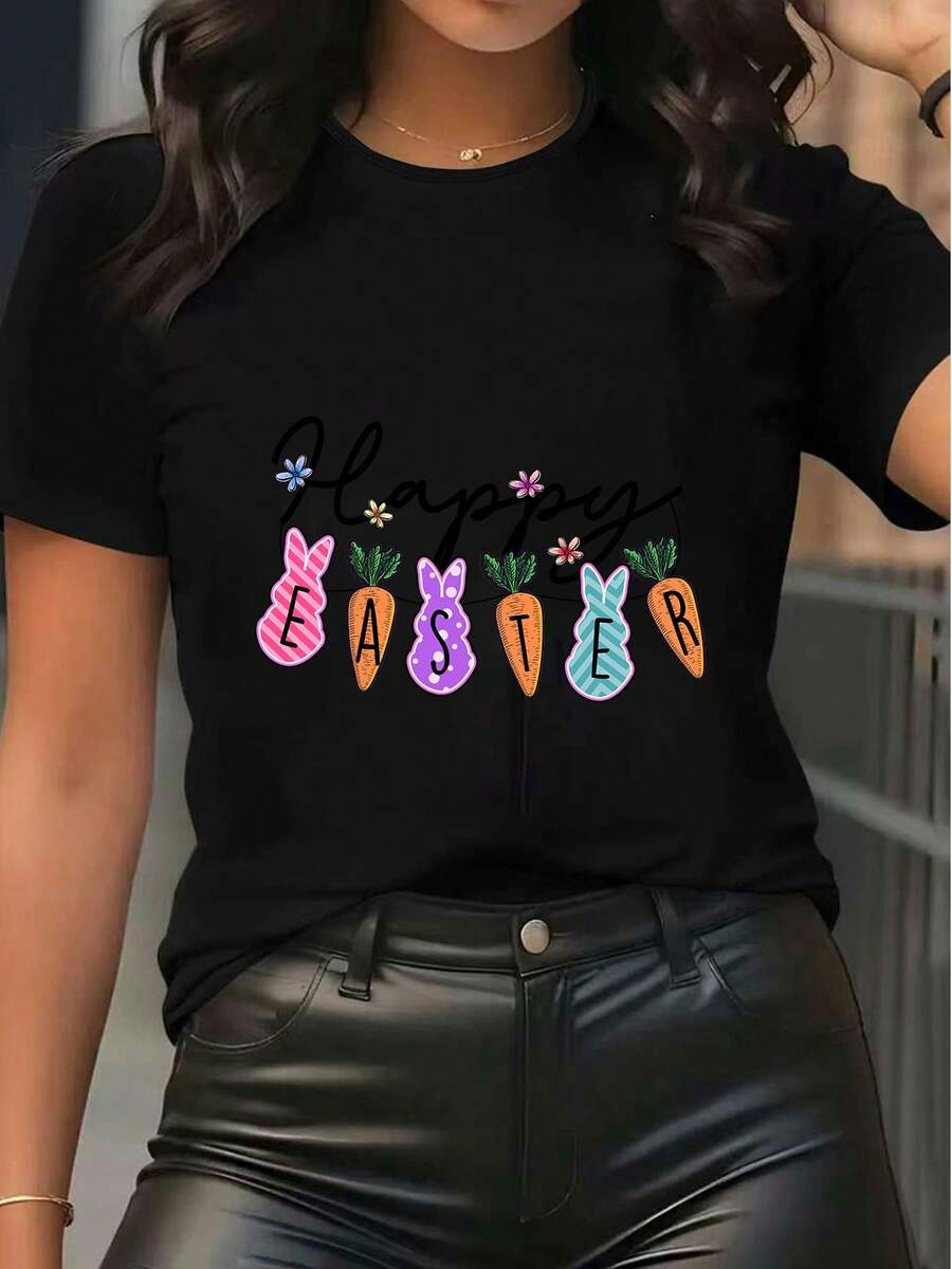 Women T-Shirts - Black - View 1