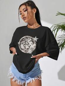 Women T-Shirts - Black - View 1