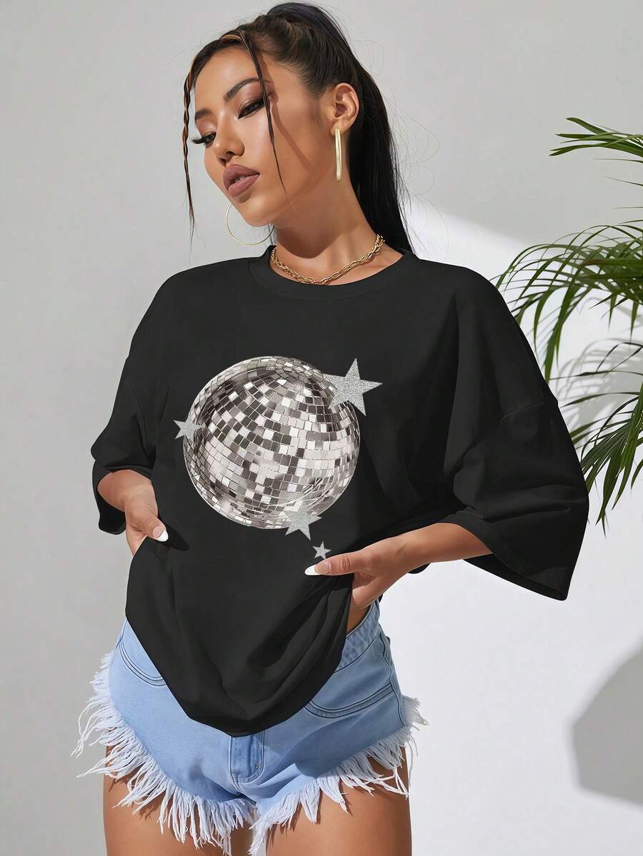 Women T-Shirts - Black - View 1