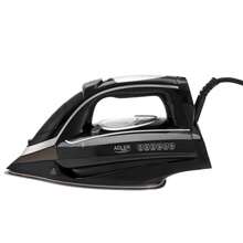 Adler مكواة بخار بمضخة مياه وشاشة LCD وقوة 3000 واط وقاعدة SWIFT GLIDE مؤكسدة وبخار عمودي 260 جم/دقيقة و65 جم/دقيقة وميزة منع التنقيط ومكافحة التكلس وسعة 450 مل باللون الأسود - قابس اتحاد أوروبي نوع E (220 إلى 240 فولت) - مشاهدة 6