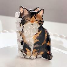 1 Stück universelle Katzen-Haarspange, bedruckte Acryl-Haarspange, süßes Katzen-Haaraccessoire, geeignet für den täglichen Gebrauch, Feiertage und Katzenliebhaber - Aktualisierte Version - Übersicht 4