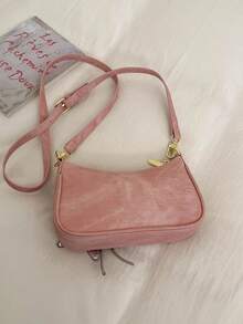 Fashionable Korean Style Casual Women's Handbag, New Minimalist Chic Versatile Shoulder & Crossbody Bag - Pink - View 8