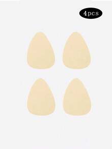 4pcs/Set Women's Plus Size Non-Woven Fabric Teardrop Lift-Up Invisible Seamless Nipple Covers, Suitable For Wedding Dress Photography, Etc. - Multicolor - View 9