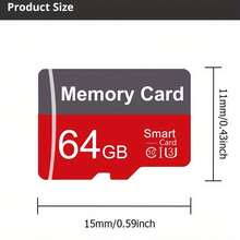 1PC Memory Card 256GB,128GB, 64GB, 32GB, High-Speed TF Card, Storage TF Card; Compatible With Tablets, Cameras, Smartphones, Dashcams, Car Audio Systems, And Gaming Consoles - Reddish-gray - View 4