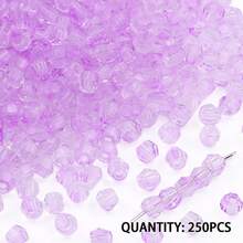 250顆 4mm 彩色尖頭玻璃水晶刻面米珠 DIY 珠寶製作 手鍊、項鍊、耳環 手工串珠配件材料 - diy彩色尖玻璃珠 - 查看 19